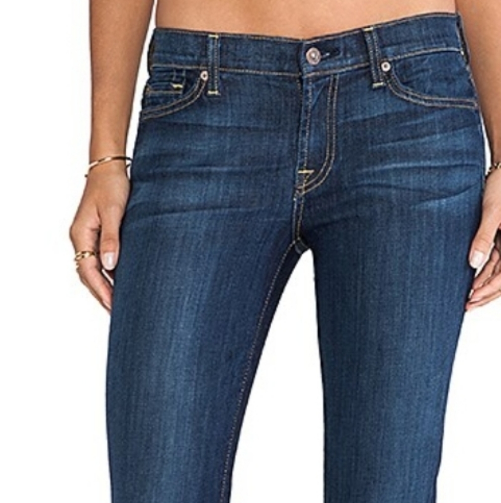 7 For All Mankind Skinny Crop and Roll Jean